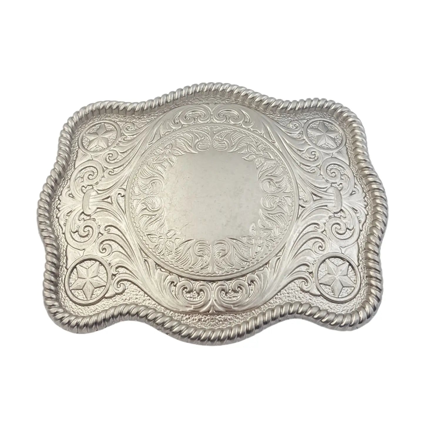 SILVER PLAQUE BUCKLE