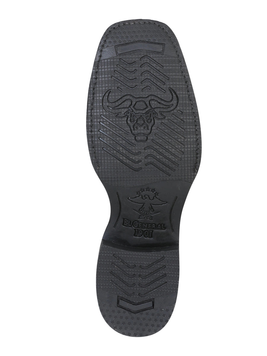 El General Crazy Black Rodeo Boot