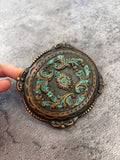 VINTAGE BRASS PATINA BUCKLE