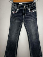 Grace in LA Girls Teeny Fit Floral Jeans