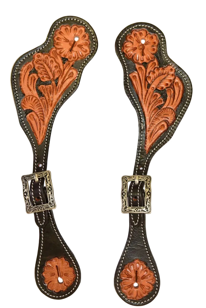 Antique Floral Spur Strap
