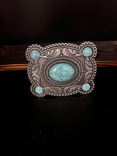 TURQ & SILVER BUCKLE