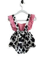 The Rusty Spur Co. Pink Bow Cow Print Dress