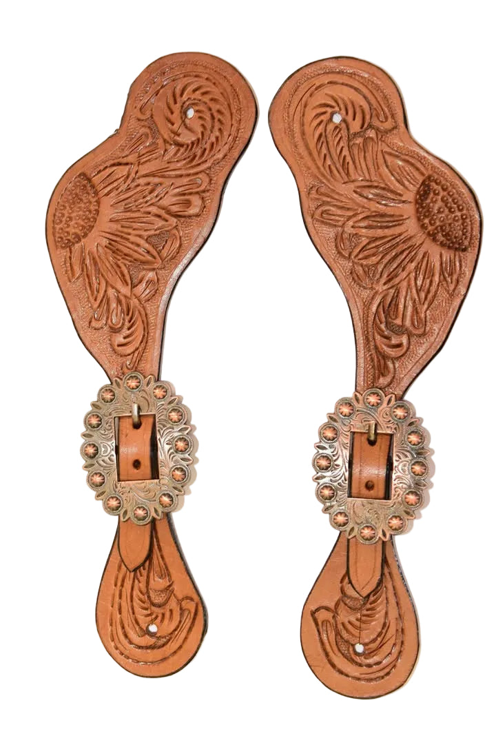 floral ladies spur strap