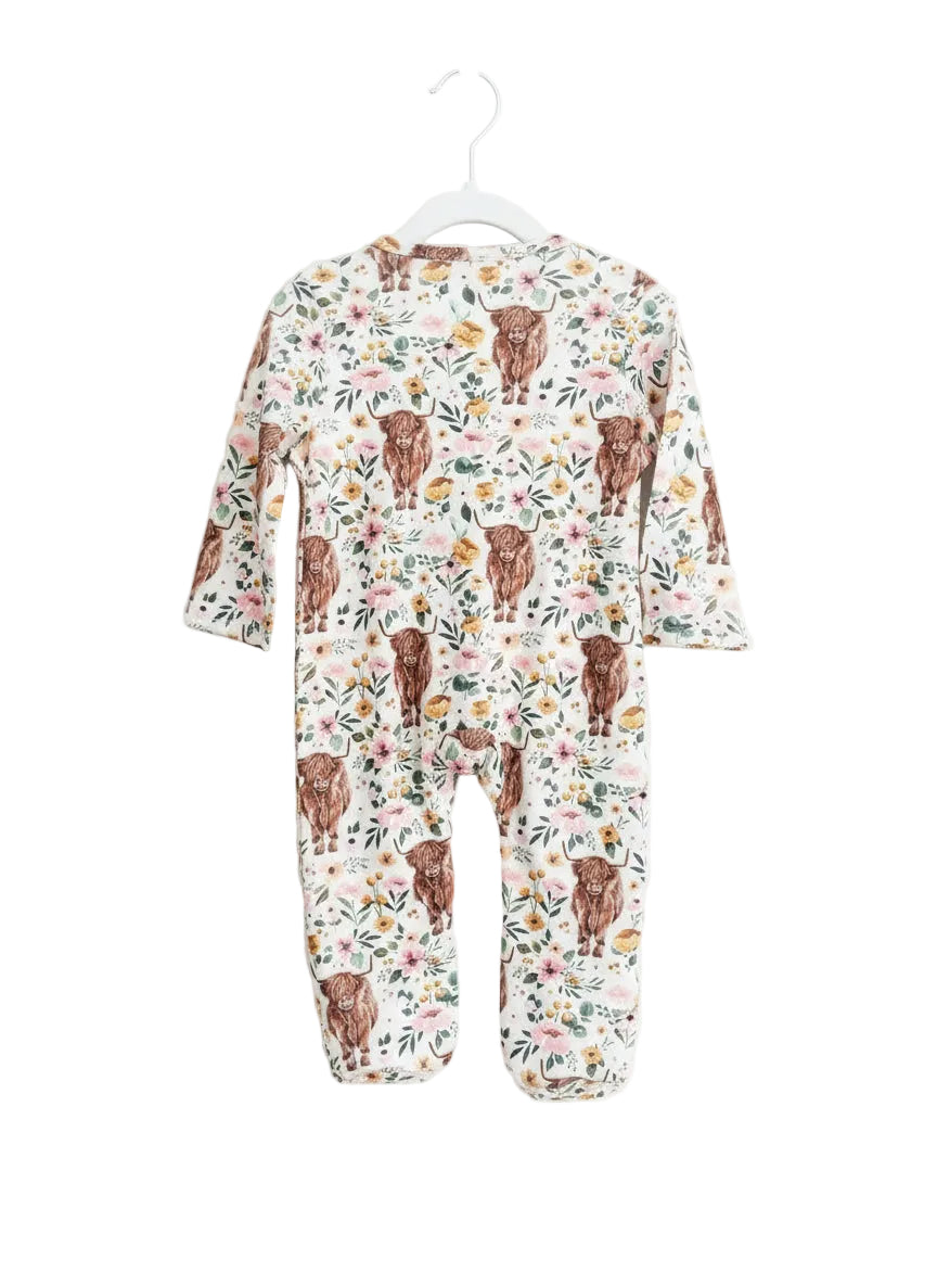 The Rusty Spur Co. Highland Cow Romper