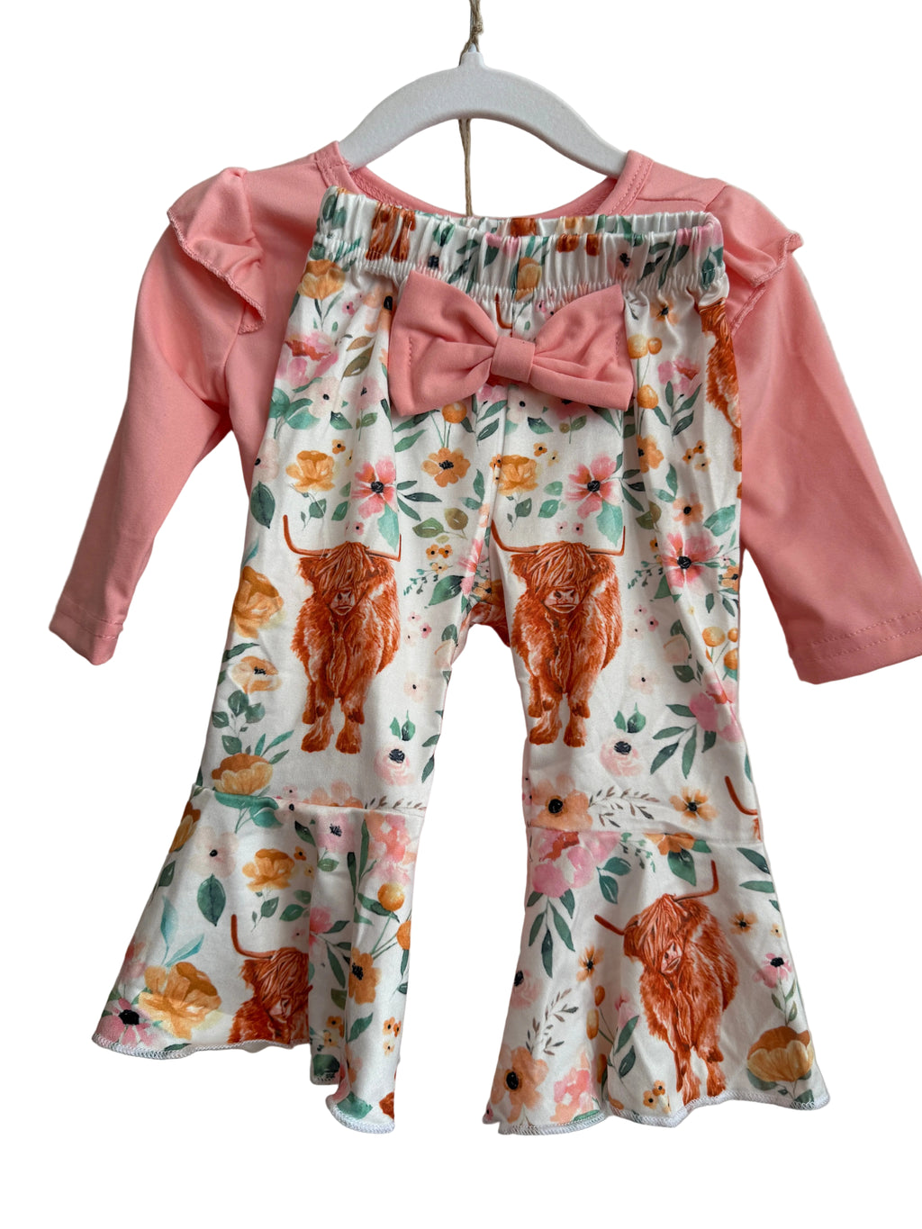 The Rusty Spur Co. Pink Highland Cow Set