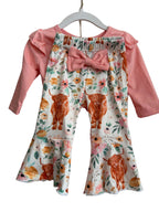 The Rusty Spur Co. Pink Highland Cow Set