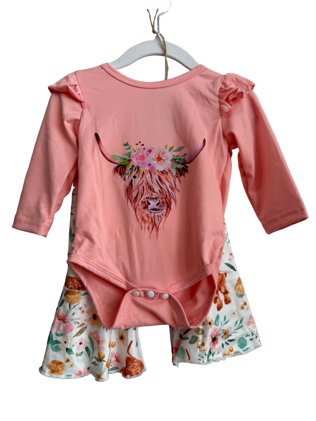 The Rusty Spur Co. Pink Highland Cow Set