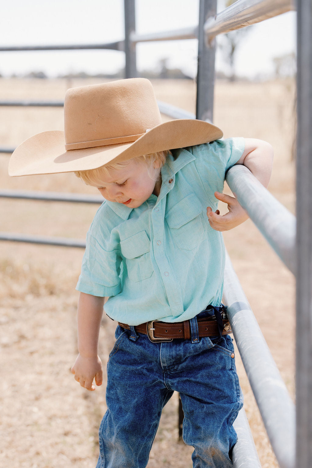 The Rusty Spur Co. Linen Baby Rompers