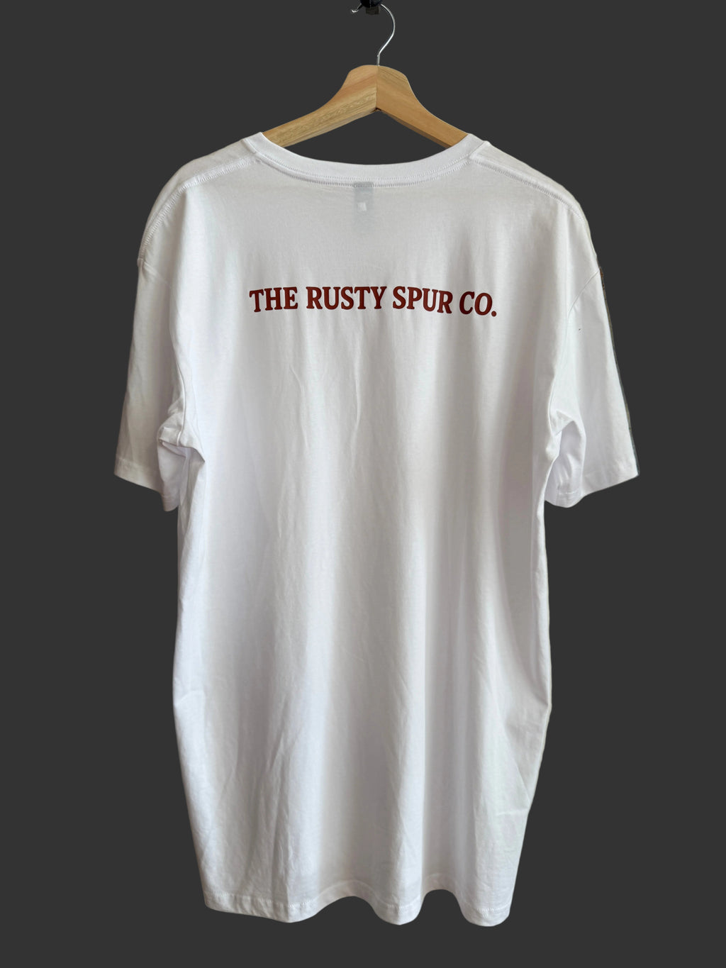 The Rusty Spur Co V NECK T-Shirt (Sleek logo)
