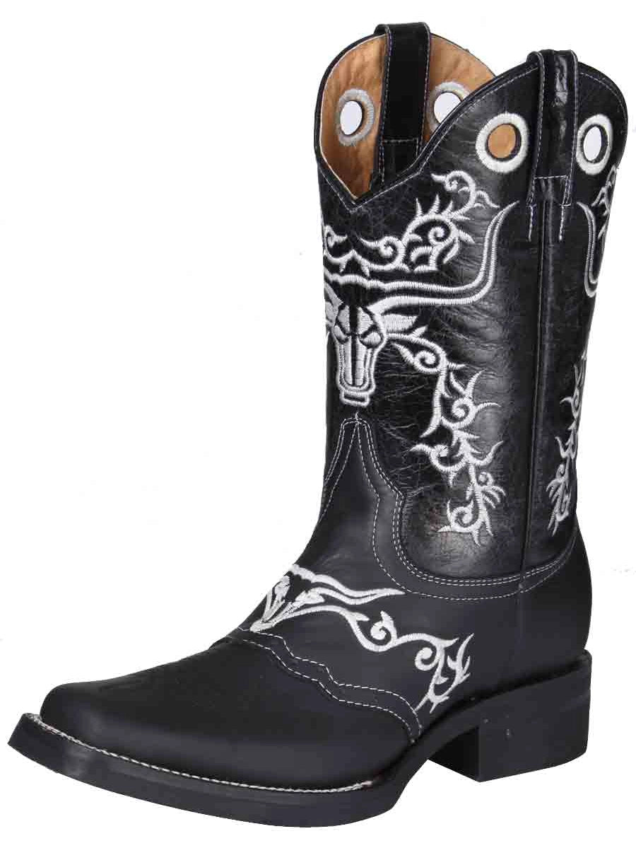 El General Crazy Black Rodeo Boot