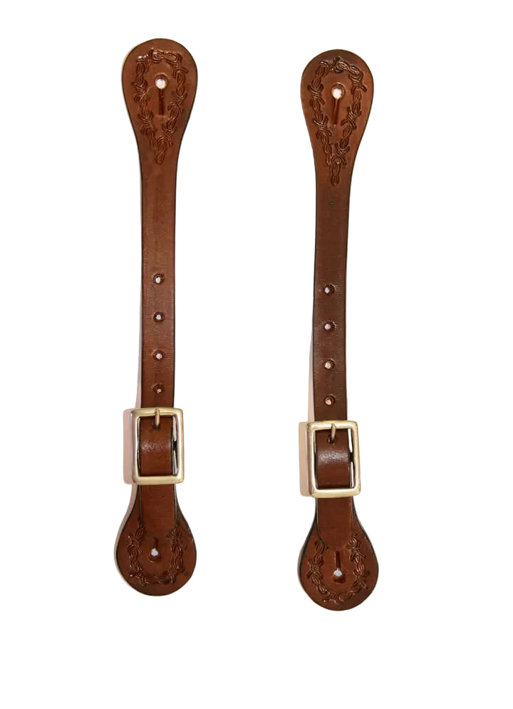 dark thin barb spur strap