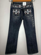 Grace in LA Girls Teeny Fit Floral Jeans
