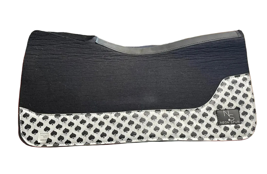 Smokin Spades Wool Saddle Pad