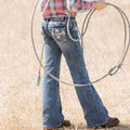 Grace in LA Girls Teeny Fit Floral Jeans